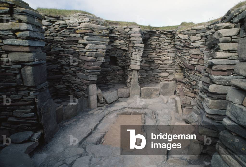 The interior of wheelhouse, circular architectural structure ...