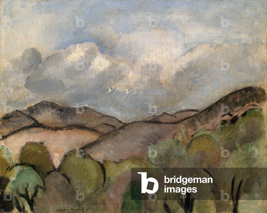 Image of Painting depicting Le Mont Chauve a Nice 1918 by Henri Matisse