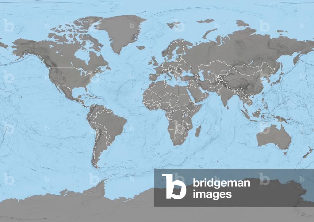 Image of World map with country borders