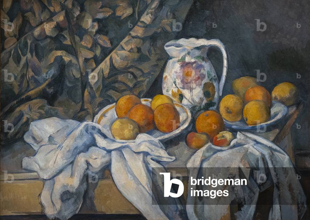 Stillleben mit einem Vorhang, 1892-1894 (Öl auf Leinwand)