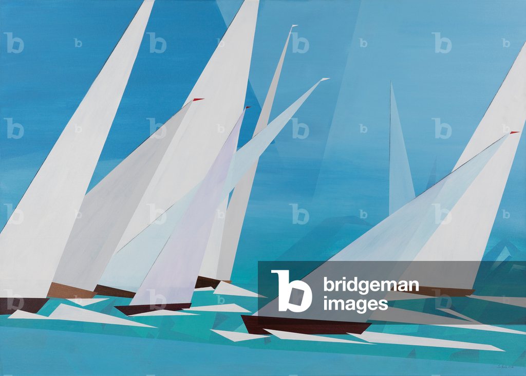 Regata, 2016 (acrilico su tela)