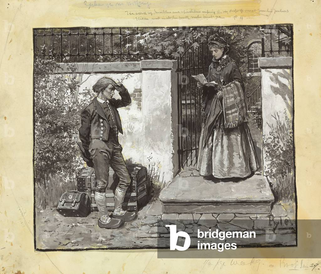 Einführungsschreiben (Gouache auf Papier)