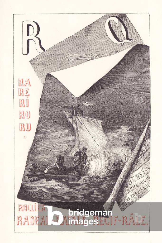 Q R: Querelle - RA RE RI RO RU - Rullo - Zattera - Rafale - Barriera corallina — Rale,1879 (incisione)