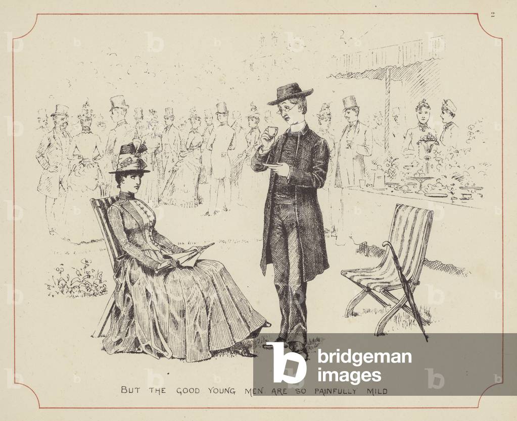 Image of Print depicting But the good young men are so painfully mild (litho) 1801 by Harry Parkes