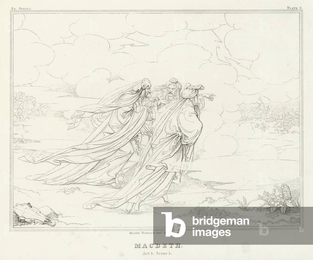 Macbeth, atto I, scena 1 (incisione)