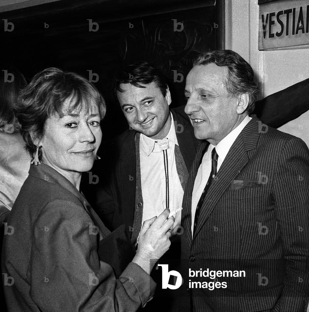 Immagine di Fotografia "Annie Girardot e Bob Decout alla prima dello spettacolo "Desire"" 1984 di Giovanni Cor