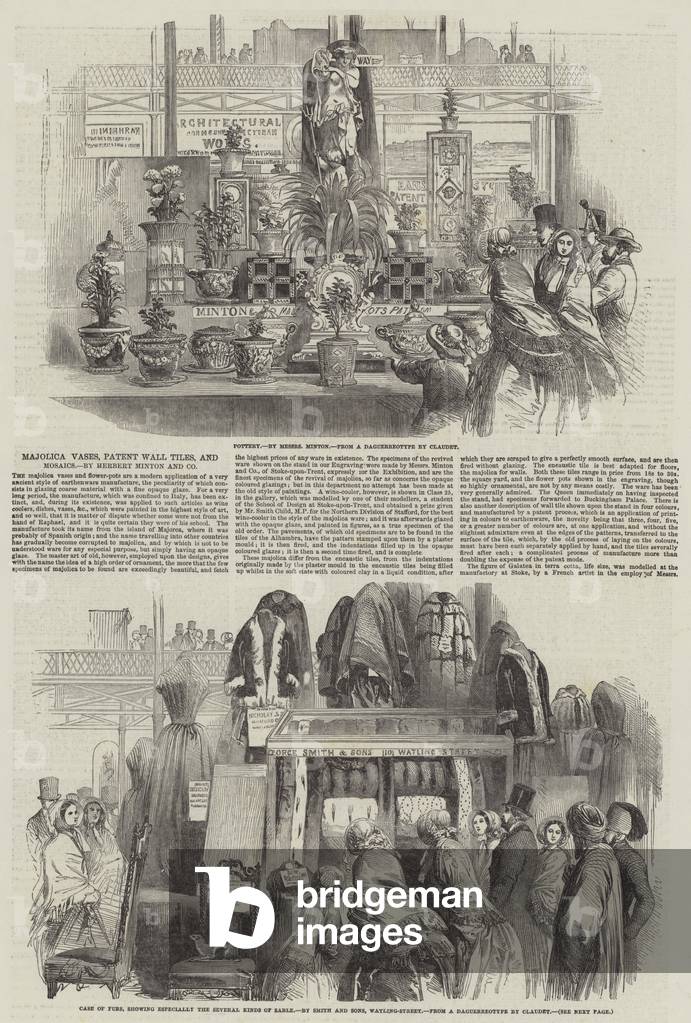 The Great Exhibition (engraving) by English Artist, b/w