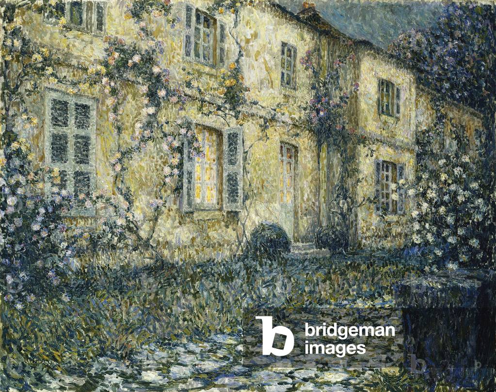 Bild von Gemälde "Das Sommerhaus; La Maison d'Ete" von Henri Eugene Augustin Le Sidaner
