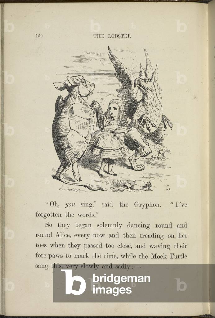 Die falsche Schildkröte, Alice und der Greif.