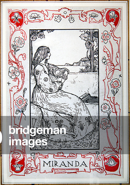 Image of Drawing depicting Miranda, 1905 by Robert Anning Bell
