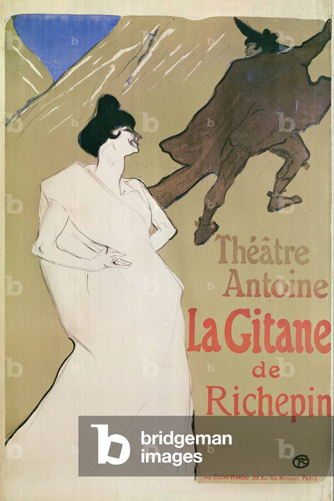 Théâtre Antoine, Richepin's The Gitane (poster), 1900 (litografia)