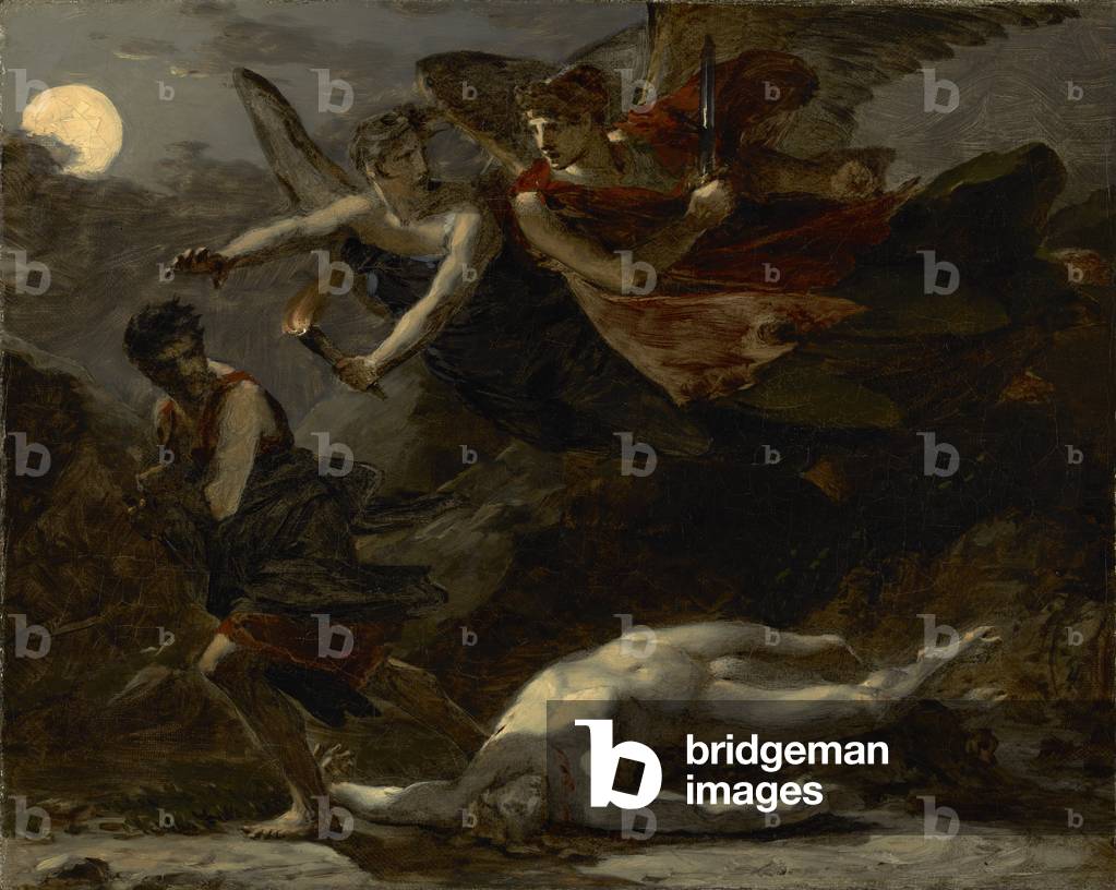 Gerechtigkeit und göttliche Rache verfolgen Verbrechen, um 1805-6 (Öl auf Leinwand)