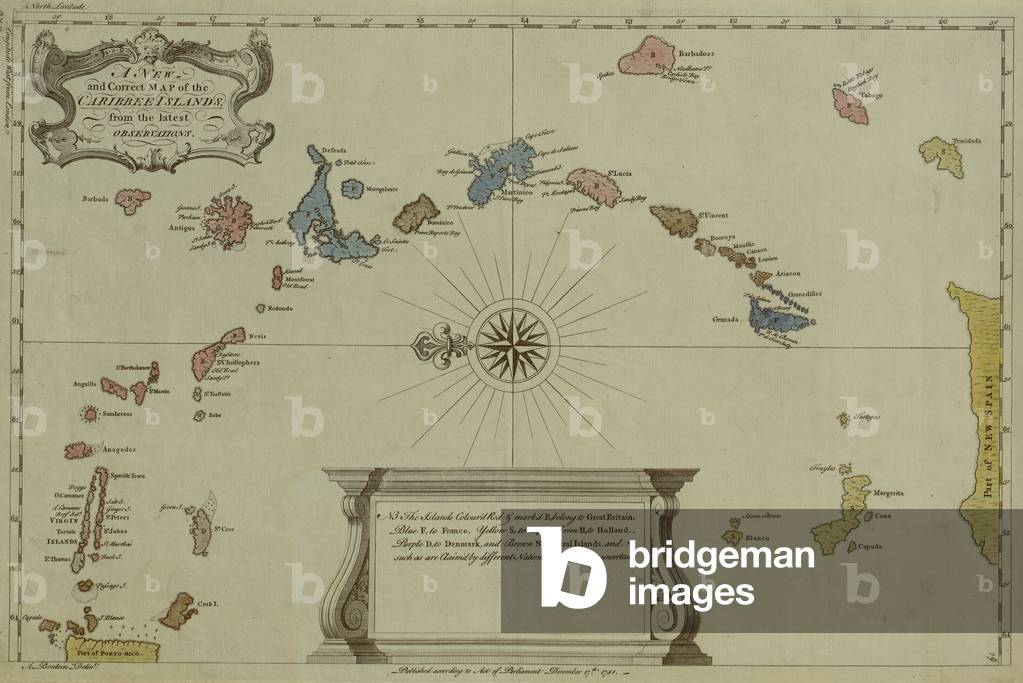 Eine Karte der Westindischen Inseln
