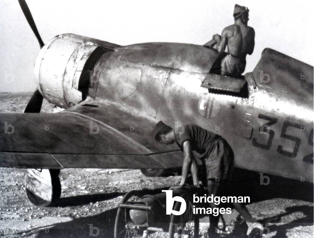 "WWII -1940 1941 - Ein italienischer Fiat G.50"