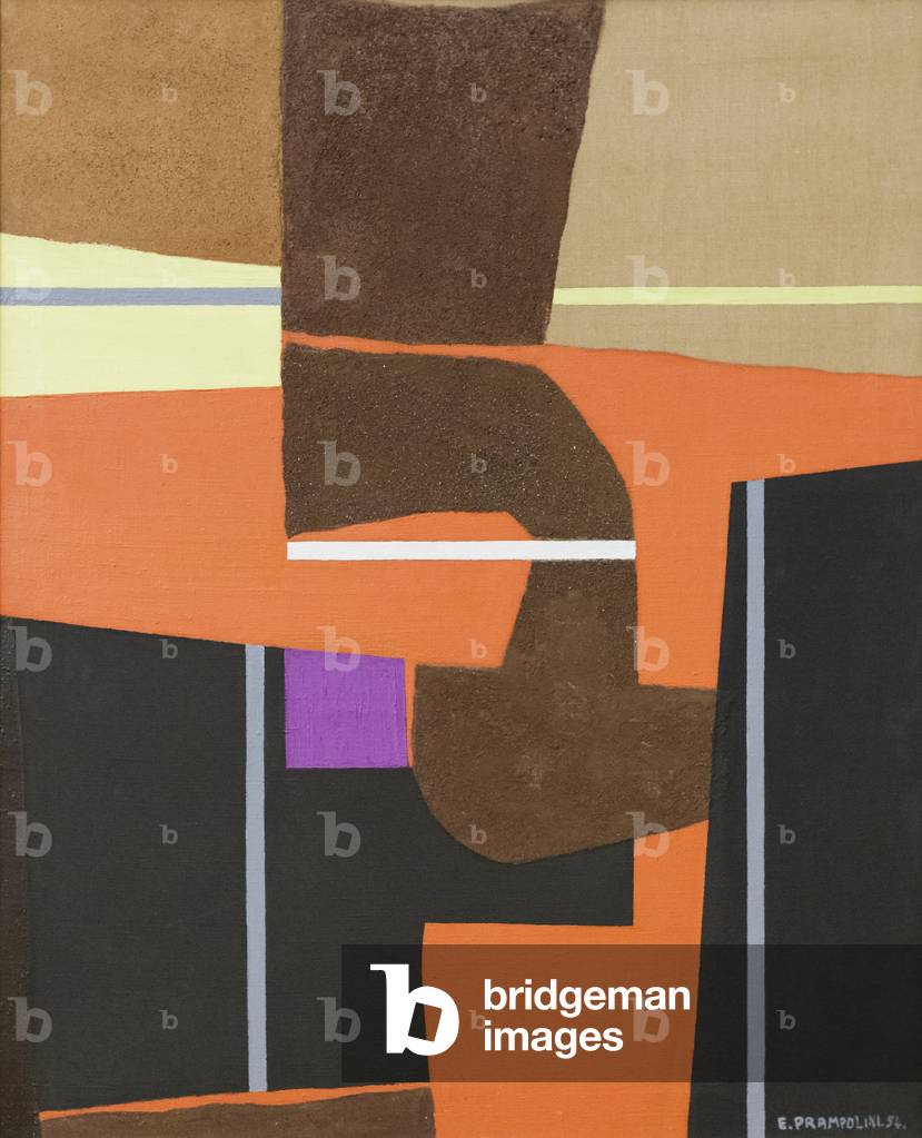 Composition Z, 1954 (huile et sable sur toile)