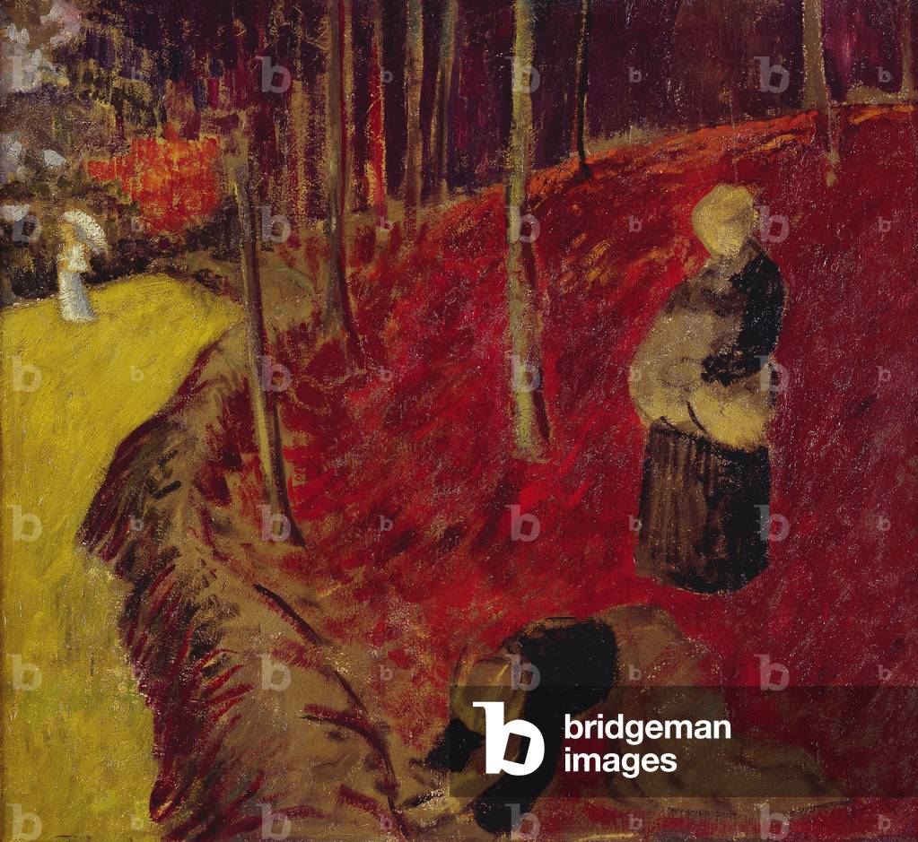 Felce Raccoglitori nel Bois d'Amour a Pont Aven; Les Ramasseuses de Fougeres au Bois d'Amour a Pont Aven, c.19