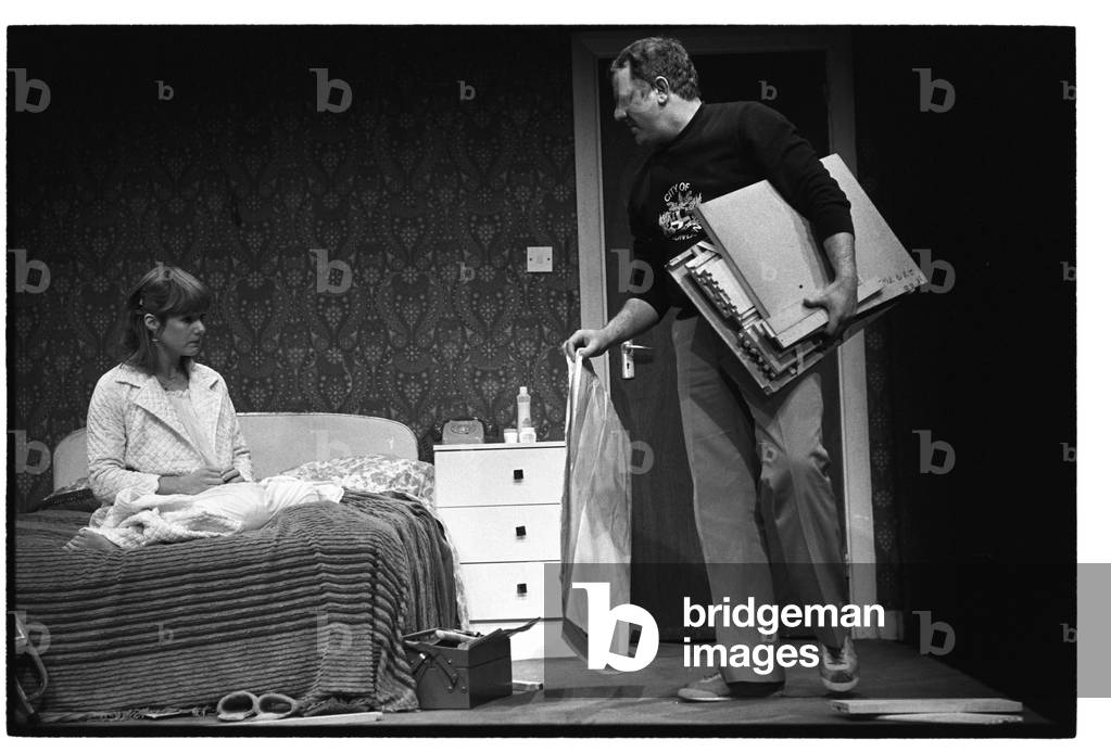 Image of Photography depicting Bedroom Farce by John Haynes, b/w