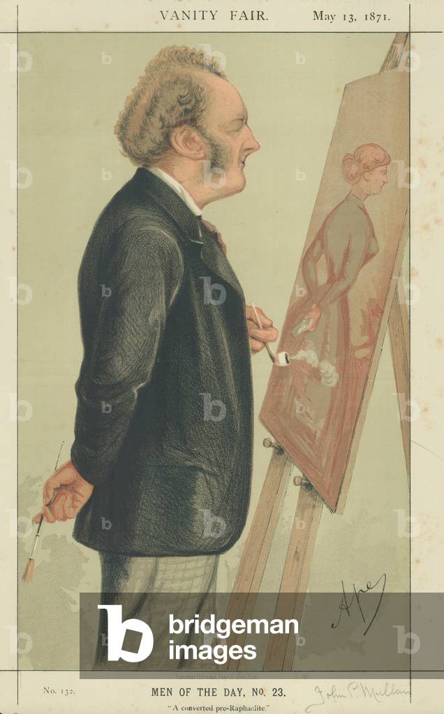 Sig. John Everett Millais (colore lito)