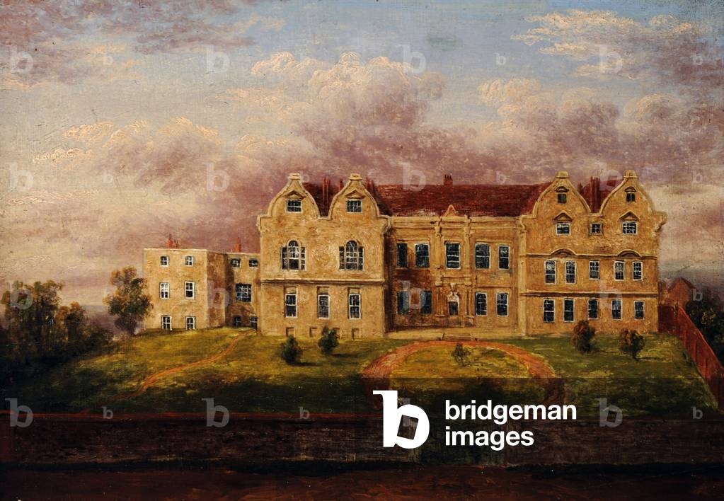 Bild von Gemälde "Blick auf die westfront von Schatzmeister Haus" von English School