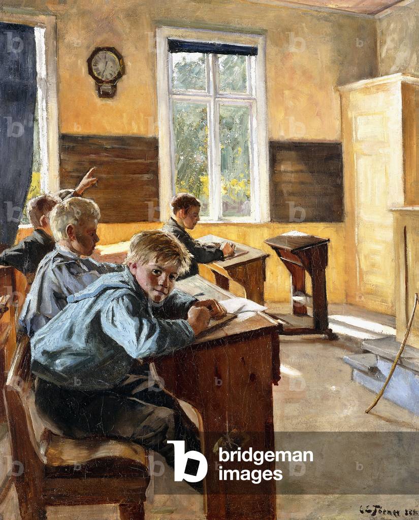 Im Klassenzimmer, 1888 (Öl auf Leinwand)