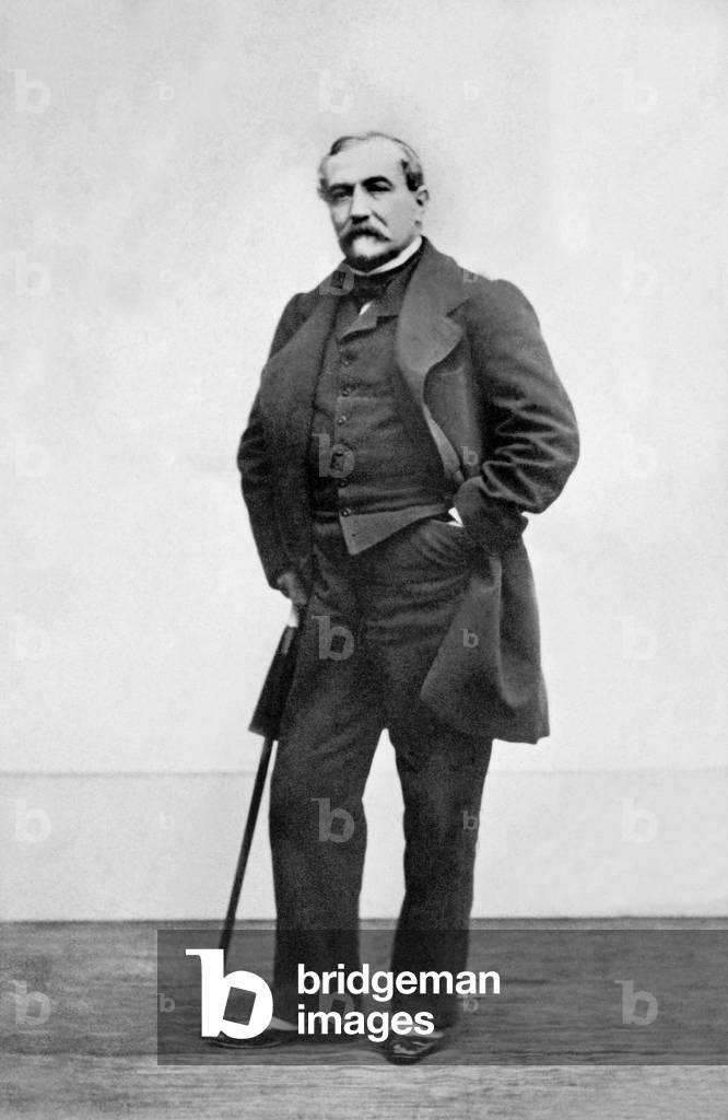 "Generale christophe louis leon juchault de la moriciere (1806-1865)", b/w