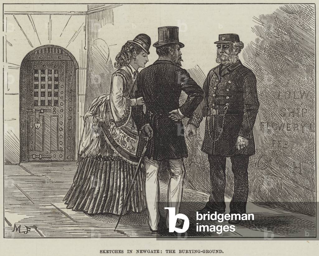 "schizzi in Newgate" di English School, b/w