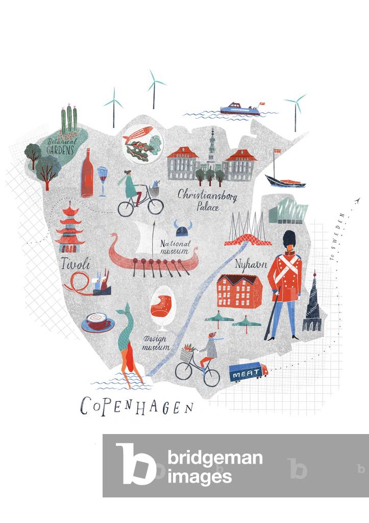 Image de Art numérique représentant Carte de Copenhague 2016 par Lucy Banaji