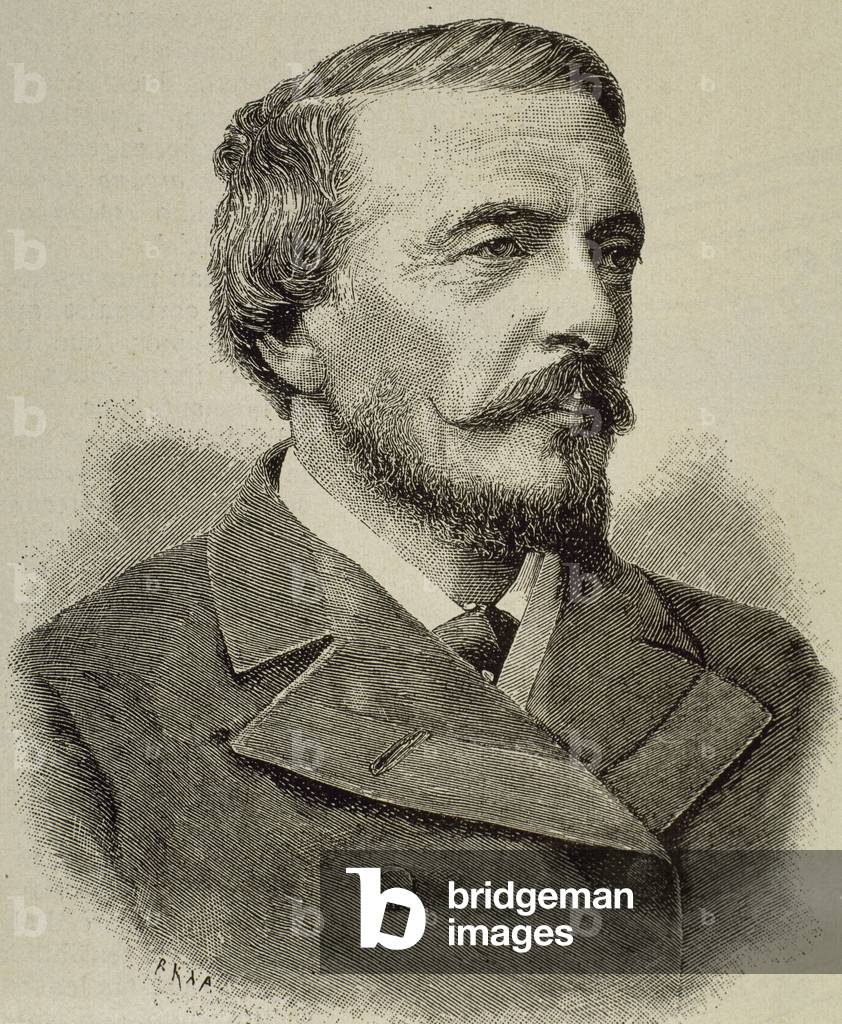 "Portrait de Frederick Temple Hamilton-Temple-Blackwood", b/w