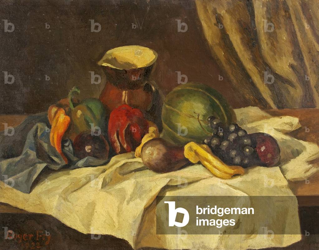 Bild von Gemälde "stillleben - frucht mit krug" 1922 von Roger Eliot Fry