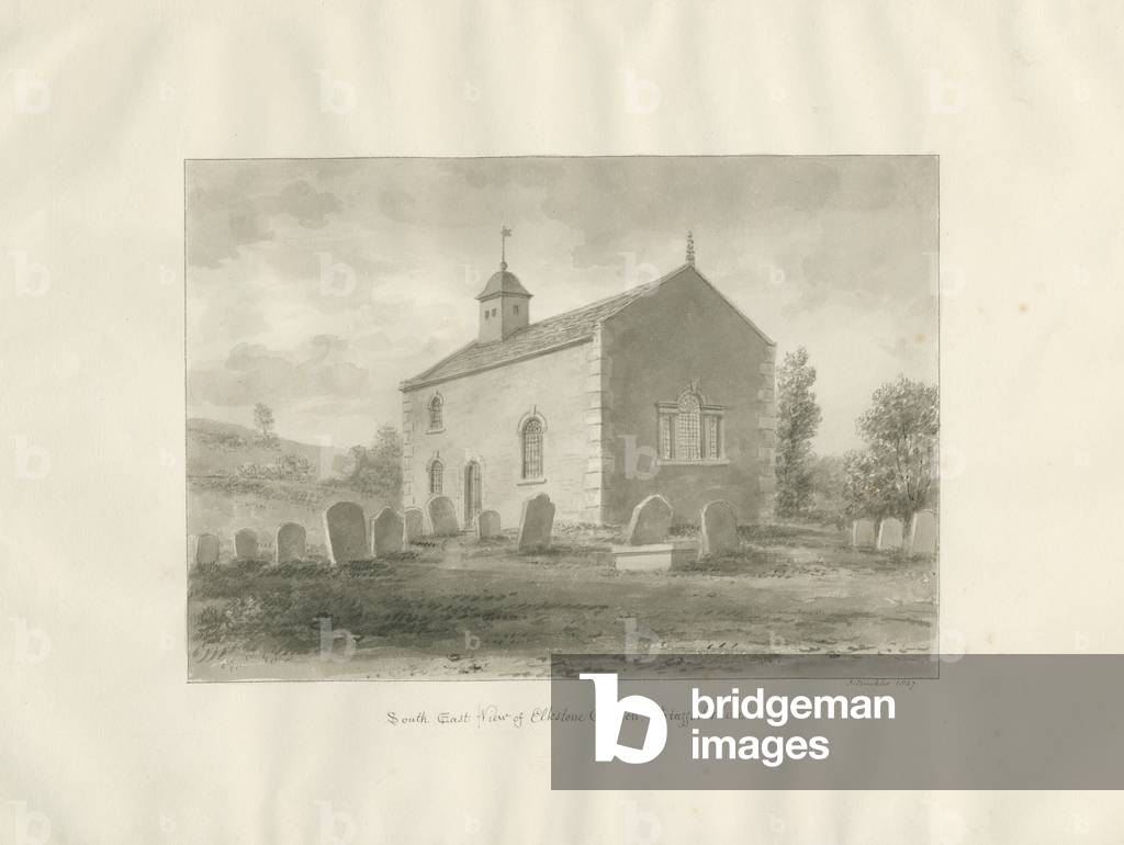 Elkstone Chapel: sepia drawing, 1847 (drawing)