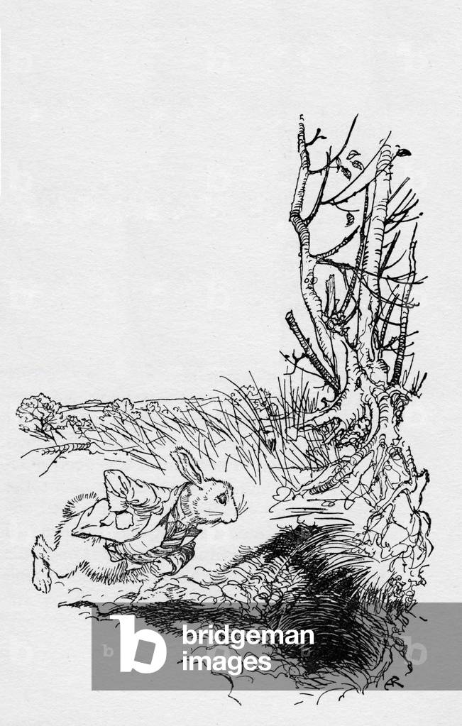 Immagine di Libro "Le avventure di Alice nel paese delle meraviglie di Lewis Carroll" di Arthur Rackham, b/w