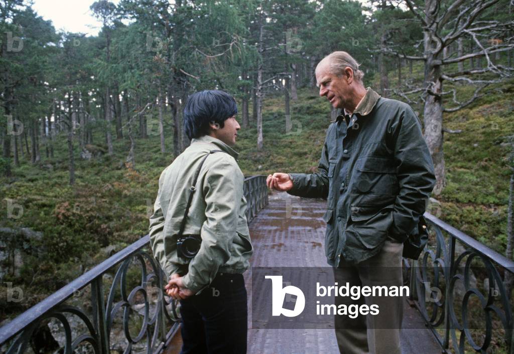 "Il principe ereditario Naruhito del Giappone e il duca di Edimburgo al Castello di Balmoral"