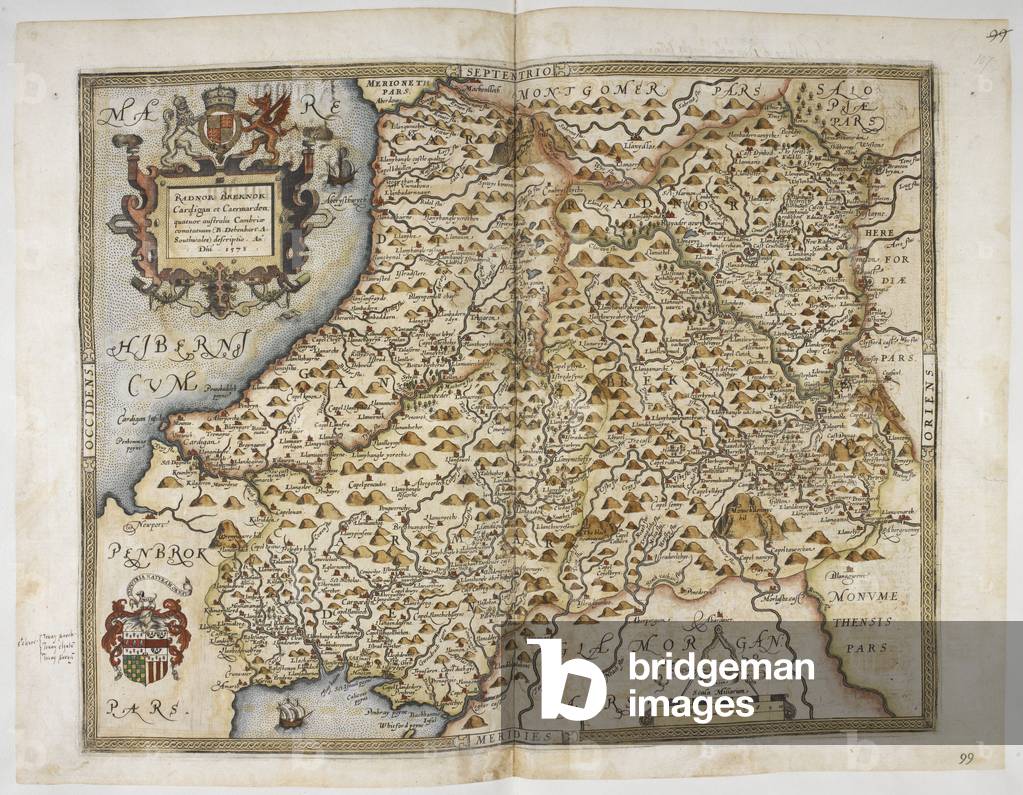"Mappa con il titolo 'Radnor Breknok"