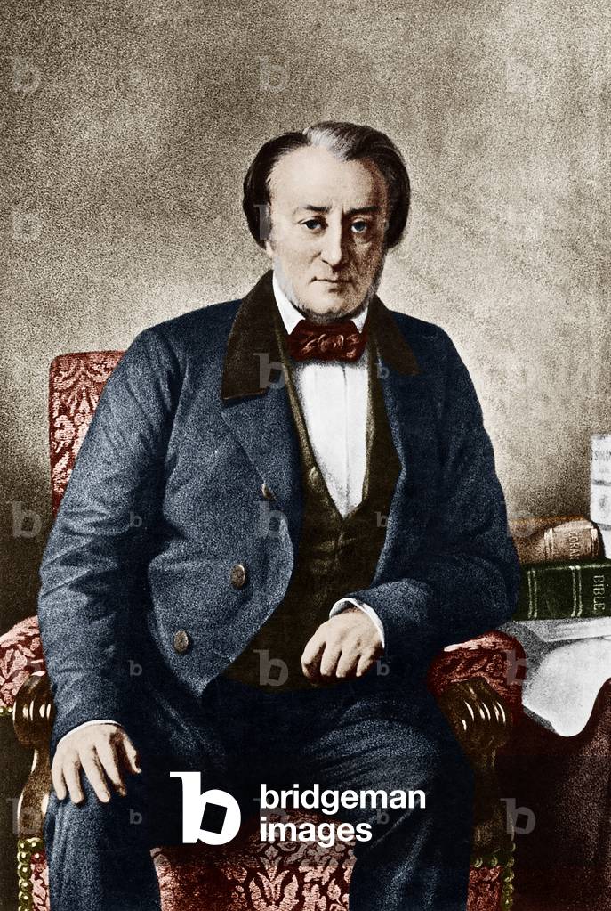 "Prosper Merimee (1803-1870) Scrittore francese documento colorato" 1801