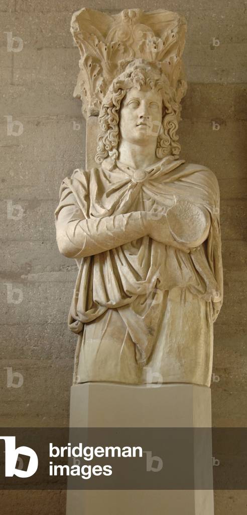"Statua di prigioniero frigio.", b/w