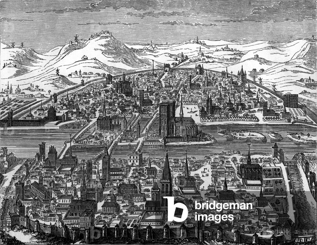 Paris in 1607 (engraving)