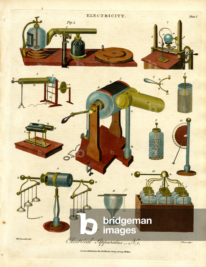 Image of Print depicting Electrical Apparatus No. 1 1810 by John Pass