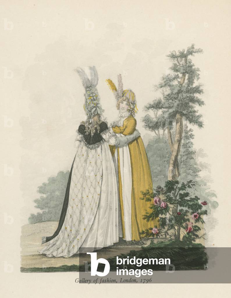 Galleria di moda, Londra, 1796 (colore lito)