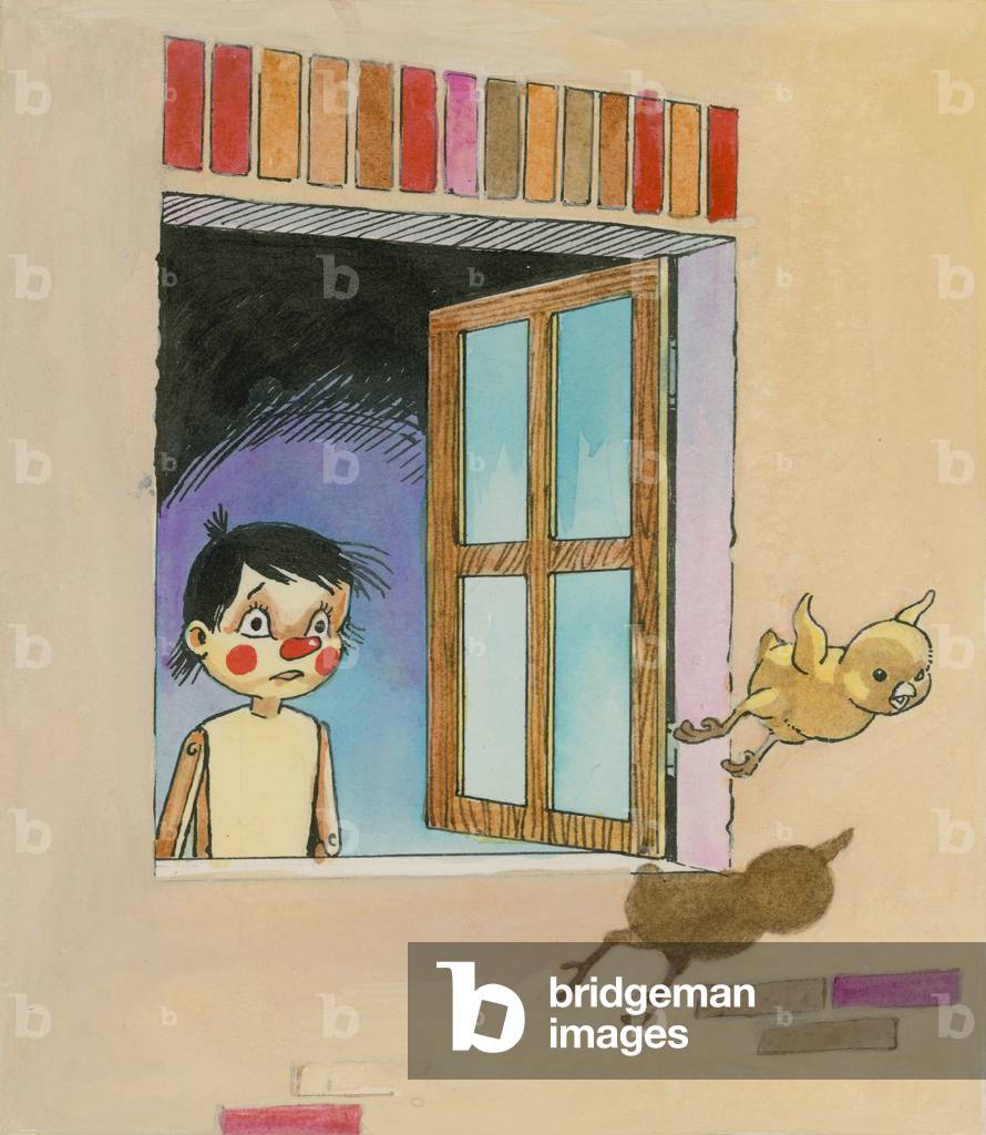 Pinocchio (guazzo su carta)