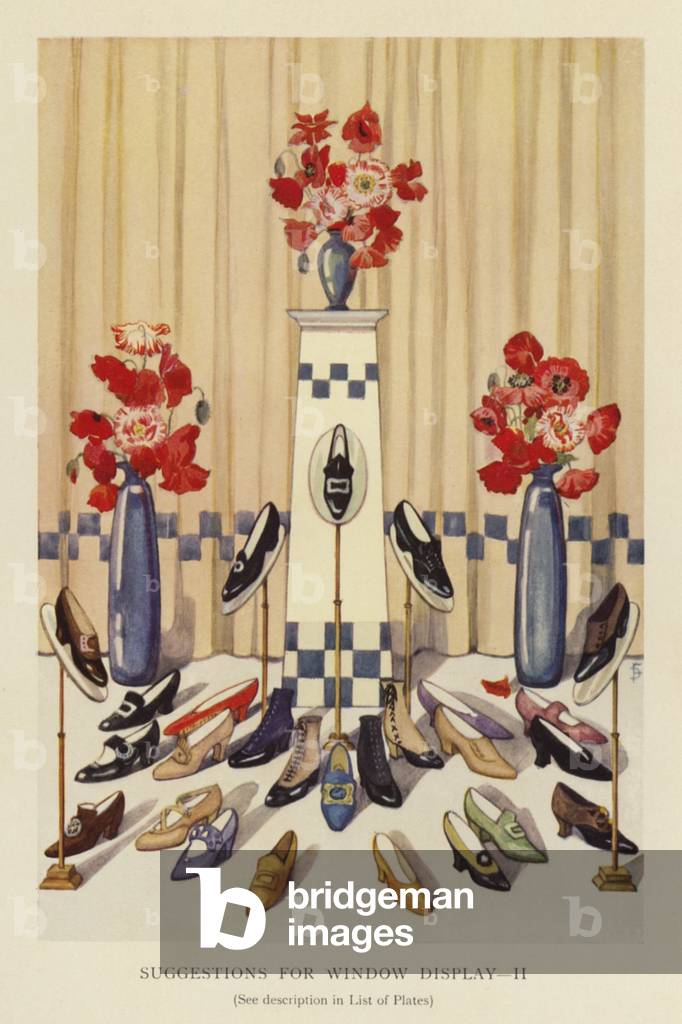 Suggestions for Window Display (colour litho) by English Artist