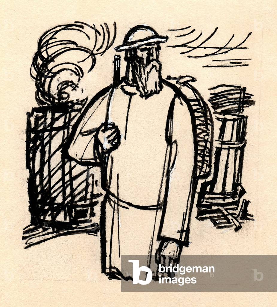 Immagine di Dipinto "Illustrazione da «Elnet»" 1972 di Ivan Tsarevich