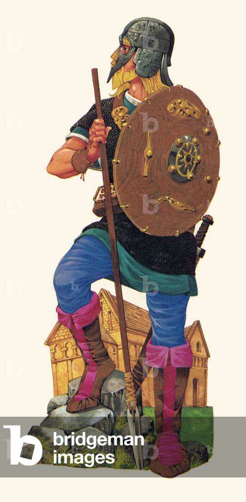 Bild von Druck "Der erste Engländer (Farblitho)" 1901 von Richard Hook