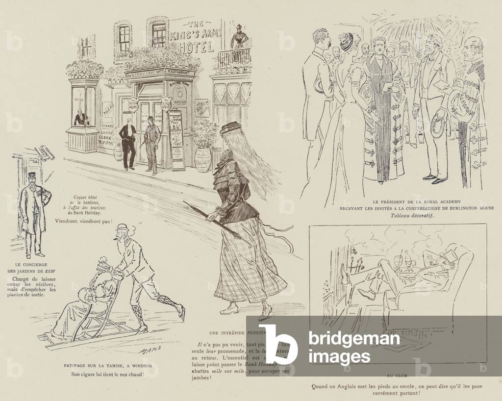 Illustrazione per La Vie De Londres di Mars (litho)