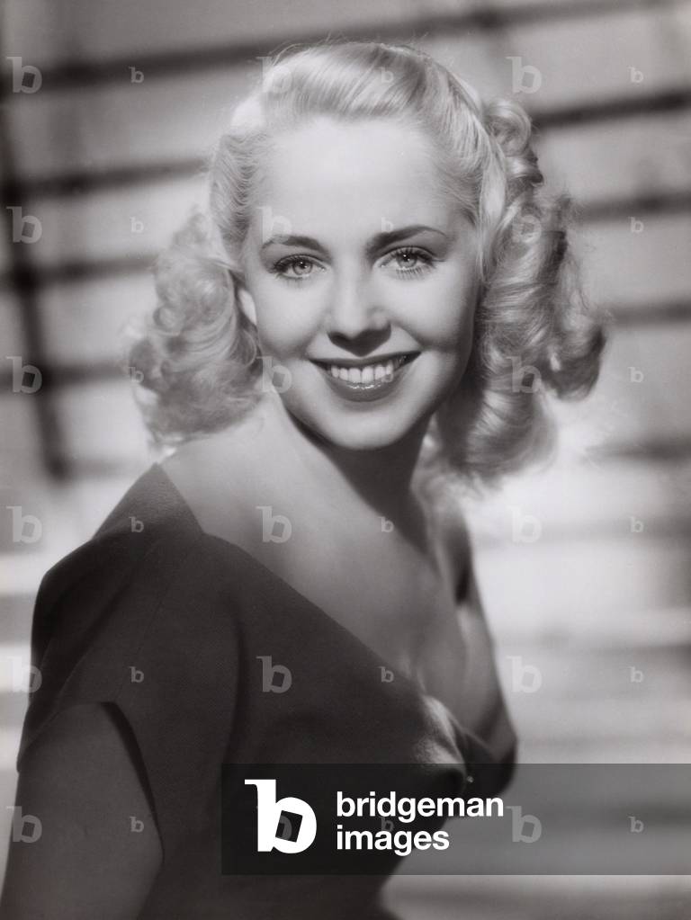 Deutsche Schauspielerin und Schlagersängerin Lonny Kellner, Deutschland um 1954 (s/w Foto)