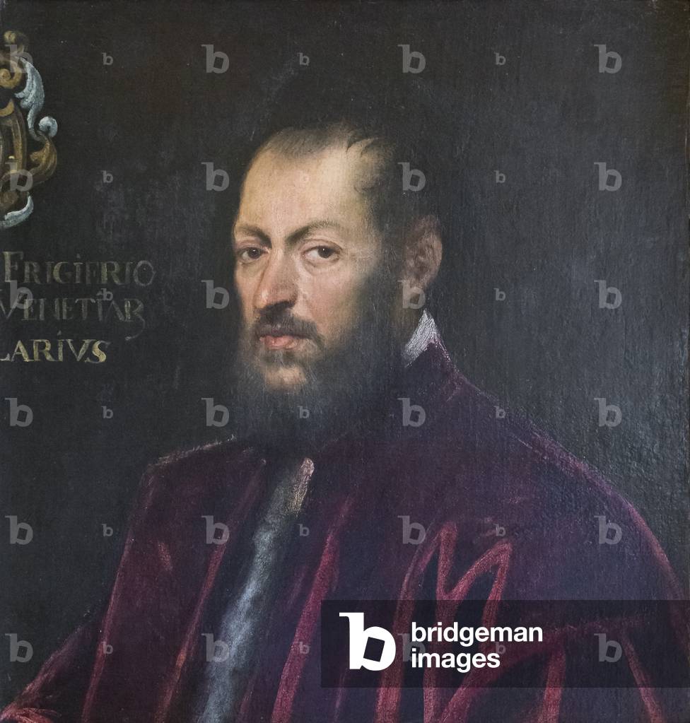 Image de Peinture représentant Portrait d'Andrea Frizier 1501 par Jacopo Robusti Tintoretto