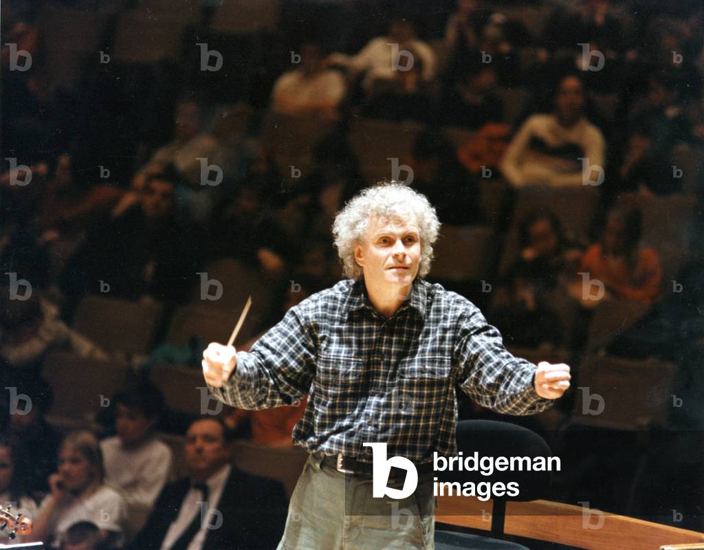Immagine di Fotografia "Simon Rattle dirige dicembre" di Jim Four