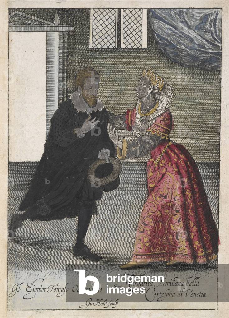 Signor Tomaso Odcombiano. Margarita Emiliana “bella cortesana di Venetia”. Thomas Coryate salue une célèbre co