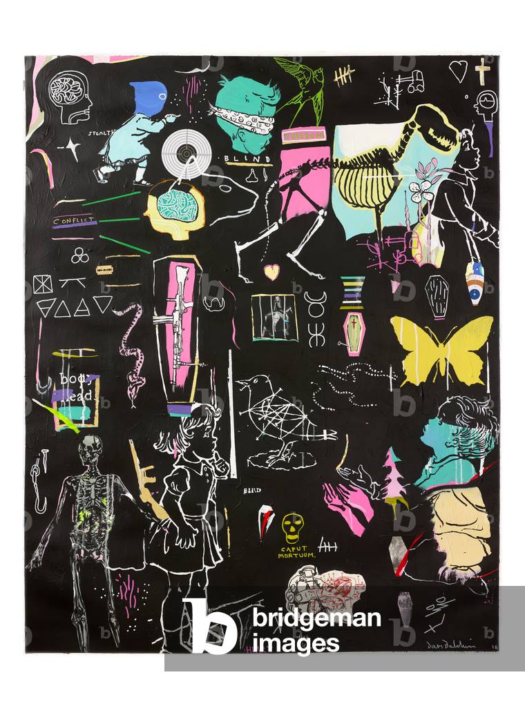 Blind, 2017 (Acryl und Mischtechnik auf Papier)