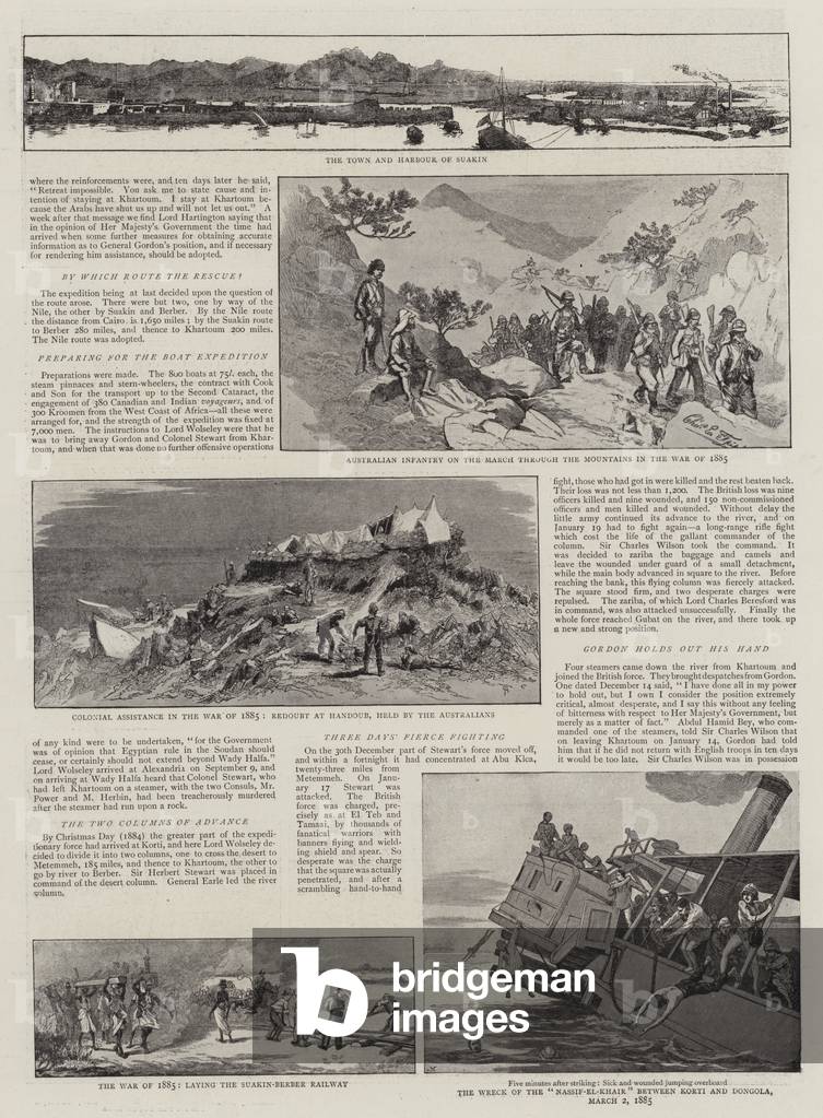 Image of Print depicting The British in Egypt (litho) by Charles Edwin Fripp