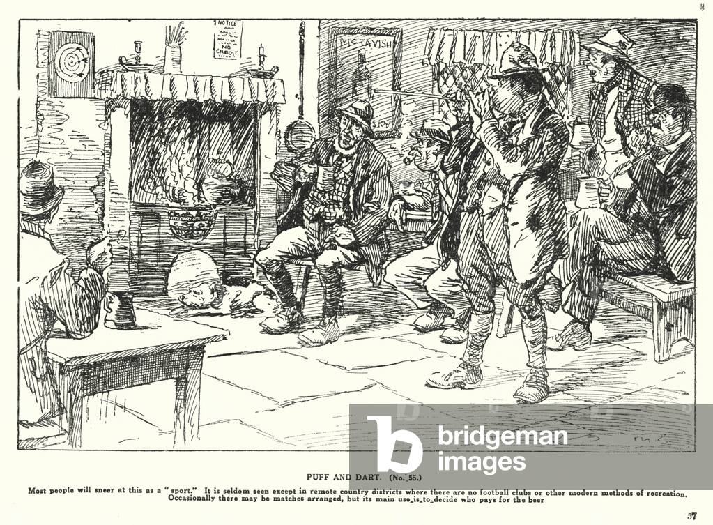 Bild von Druck "Puff und Dart (Litho)" 1901 von Arthur Moreland